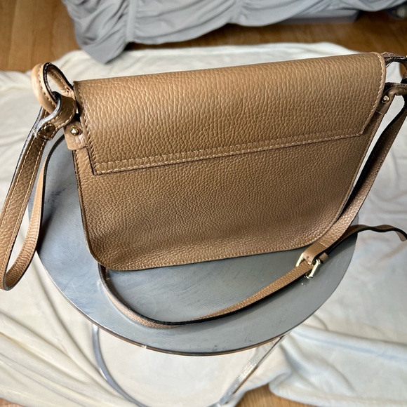 BORSE IN PELLE • Genuine Leather • Made In Italy • Crossbody Purse • Brown/Tan - Picture 9 of 16